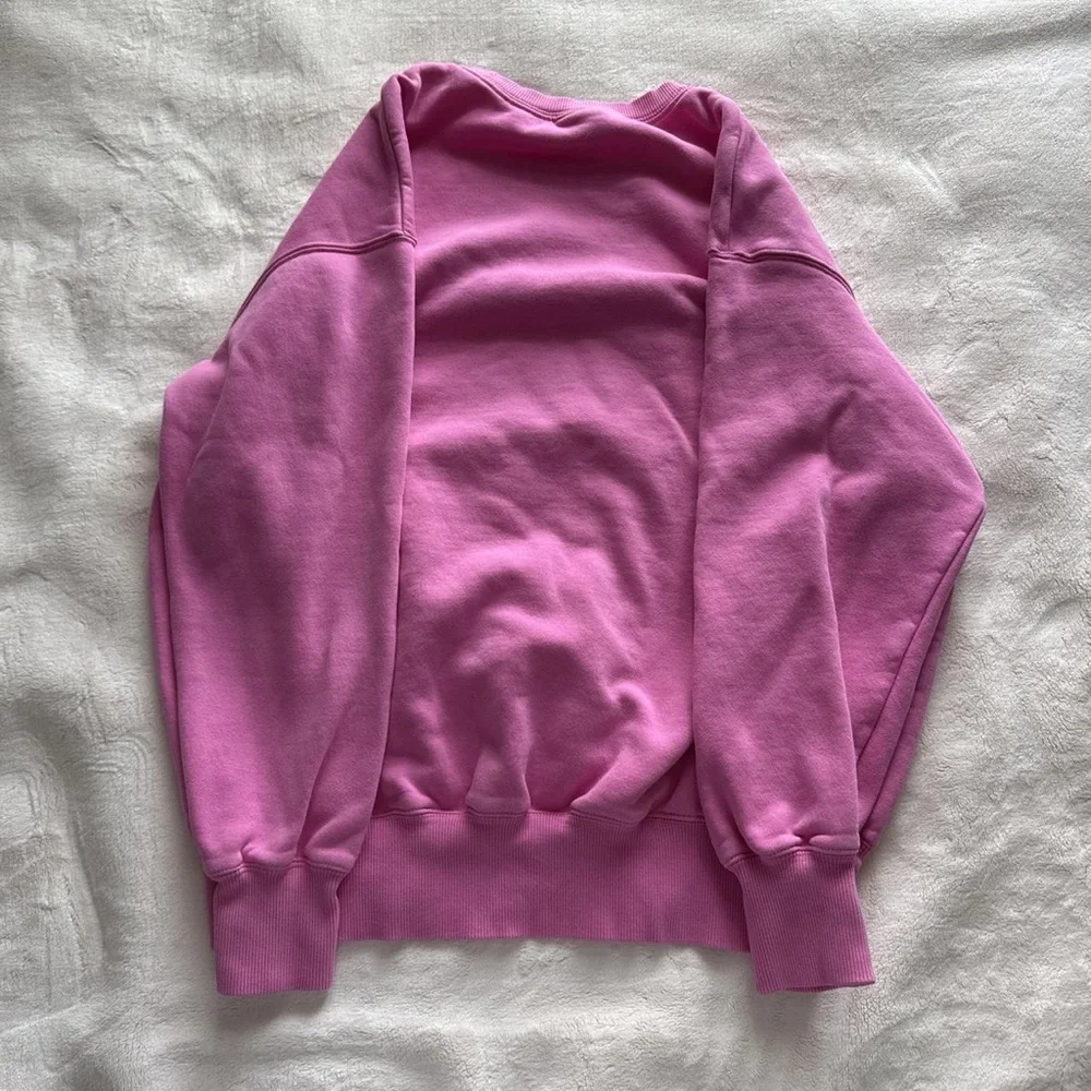 Nike Pink Crew Sweatshirt with Black Swoosh Logo